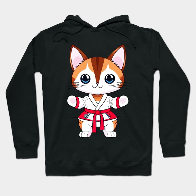 Karate Cat Hoodie by IDesign23